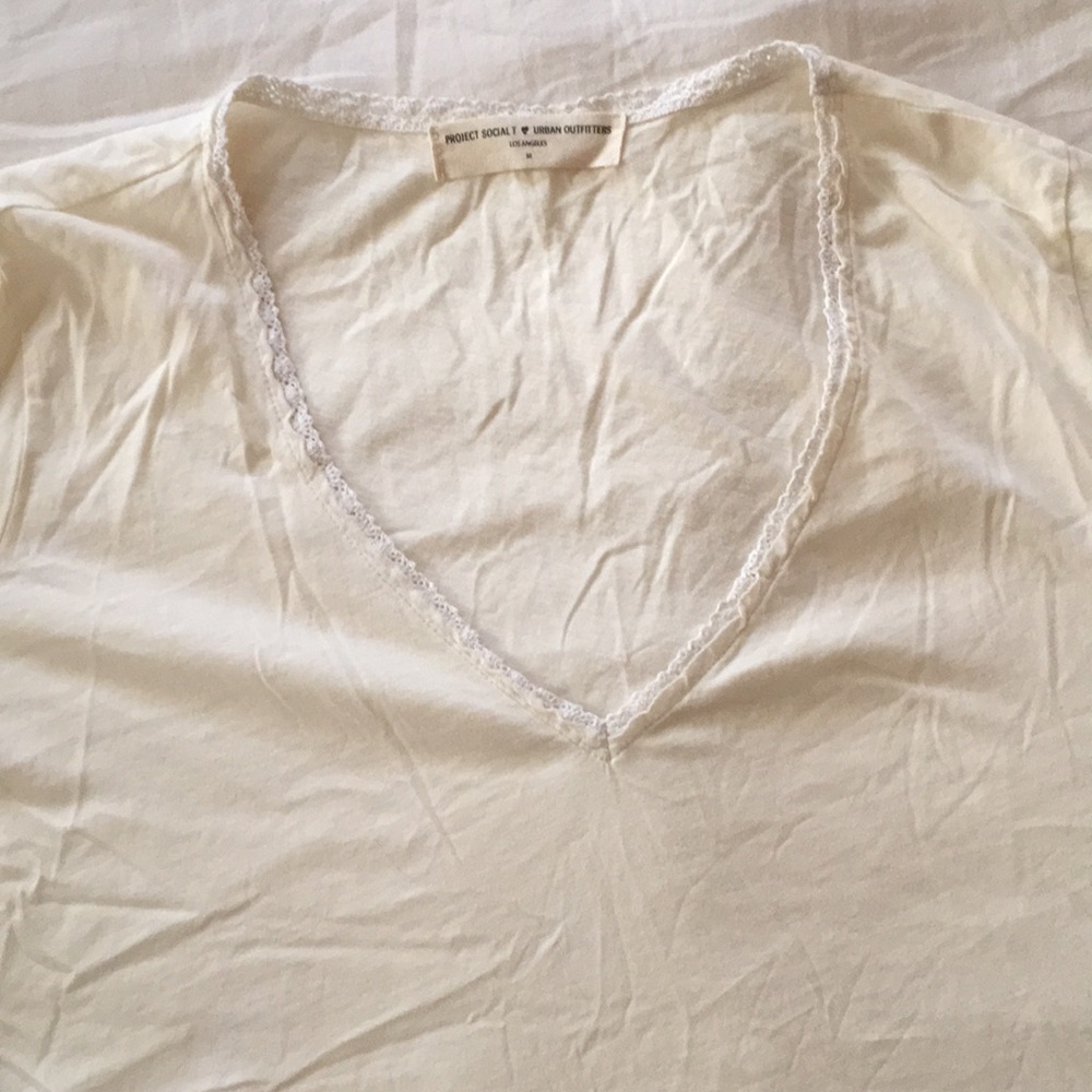 UO Lace Trim Tee - Picture 7 of 8
